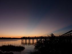 sunset glow over daytona beach