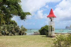 bell tower on the ocean
