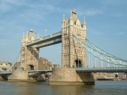 Tower Bridge in London in England