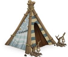 tipi tent drawing