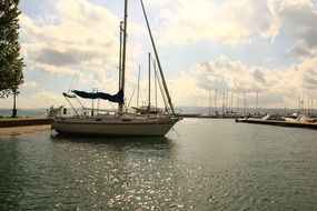 boat in the harbor