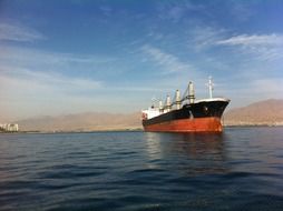 marine industrial ship in the atlantic sea