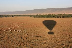 hot air balloon shadow