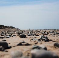 stones on north sea beach