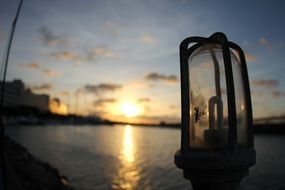 lamp on the river