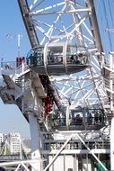 london eye ferris closer view, uk, england, london