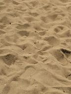 yellow sand on the beach in Morocco