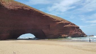 picturesque rocks on the coast in morocco