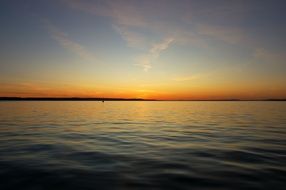 The lake at dusk