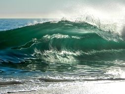 wave like a fantastic landscape