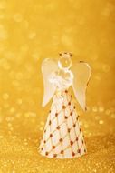 angel, golden christmas decoration