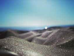 beautiful shiny sand on the beach in the sun