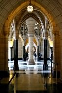 hall with columns in canada