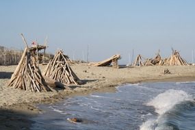 Robinson Beach in Marseillan stretches east of the seaside