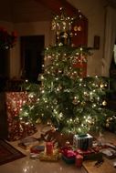 many gifts under the christmas tree