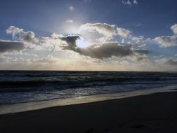 sunrise over the beach