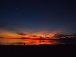 sunset glow in republic of the philippines