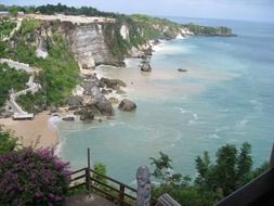 tropical coast of Bali in Indonesia