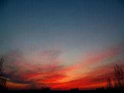 evening clouds