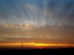 lovely colorful sunset sky cloud sun