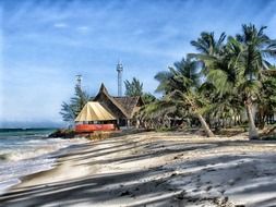 little house on the beach in Africa