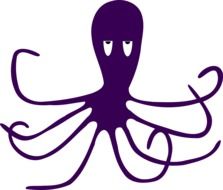 octopus purple drawing