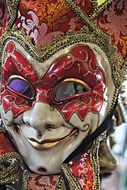 colorful mask for Mardi Gras celebration in New Orleans