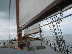 sailboat on a boat as an energy source