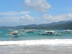 Boats on a sea