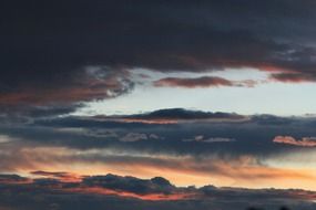 very beautiful dark clouds