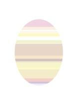 Easter egg with the stripes clipart