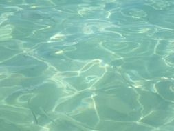 Clear water in ocean