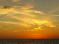 stunning sunset panorama