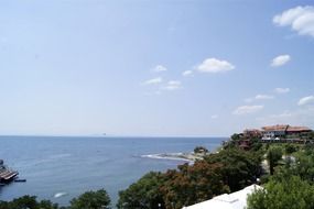 beach with trees in bulgaria