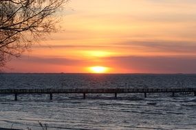 evening on the beach