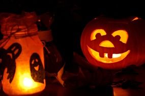 halloween celebration in autumn