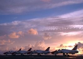 fighter planes ready for takeoff