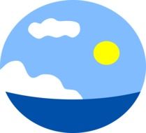 horizon ocean cloud drawing