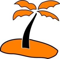 graphic image of yellow palm