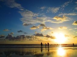 the afternoon sunset