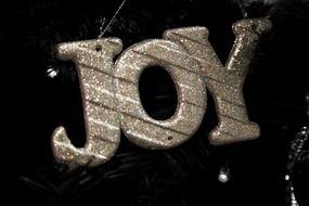 Decorative joy sign