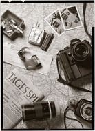 black and white photography equipment