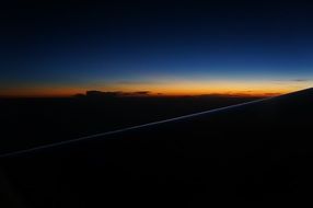 night view from the aircraft