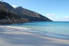 view of bay in tasmania australia