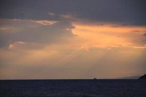 Sunrise on ocean