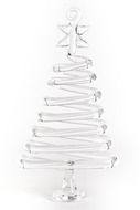 transparent glass christmas tree, drawing