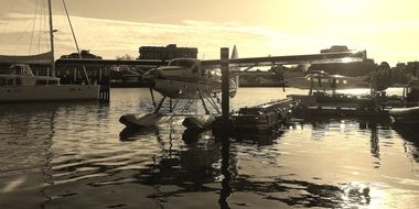 sea plane in the port of Vancouver