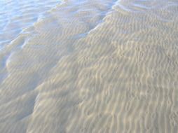 sandy surf on the coast of Croatia