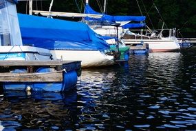 Sailing boats in a Portland