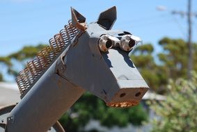 Sheet horse sculpture